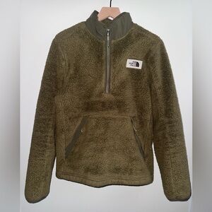 The North Face Campshire Pullover Jacket Men’s Size Small Burnt Olive Polyester